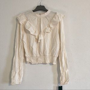 Wild fable long sleeve blouse. Bone